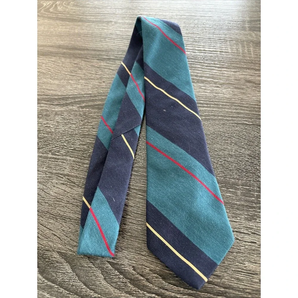 Ben Simon’s Vintage Silk Tie Striped Necktie Lincoln Omaha Nebraska USA Flaws